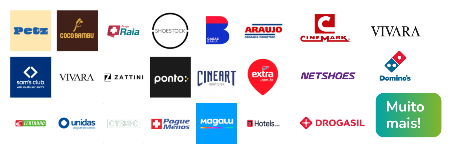 Marcas parceiras com desconto
